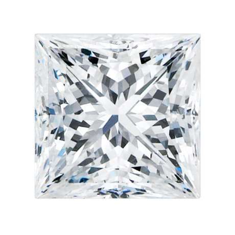 2ct Moissanite Princess Cut Engagement Ring
