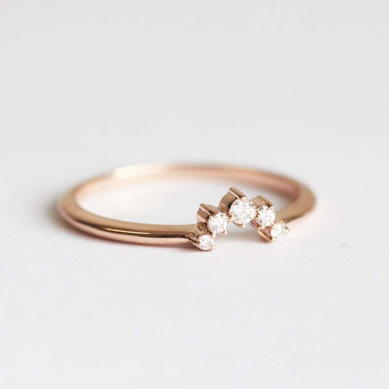 Moissanite Nesting Wedding Band