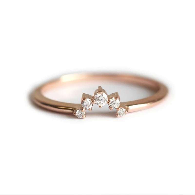 Moissanite Nesting Wedding Band