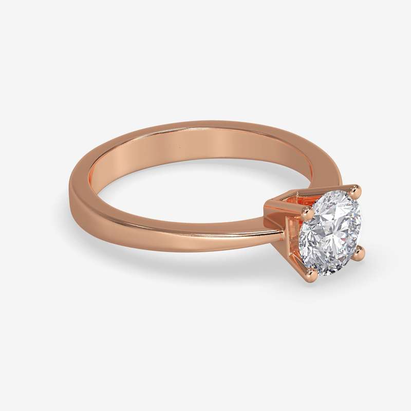 1.2ct Round Brilliant Cut Moissanite Ring