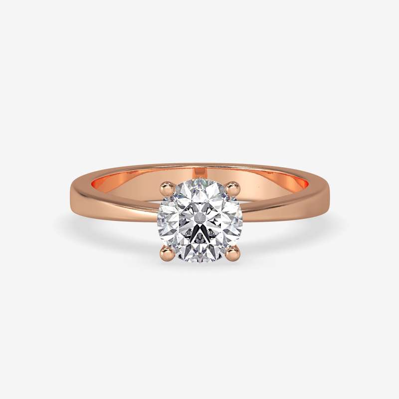 1.2ct Round Brilliant Cut Moissanite Ring