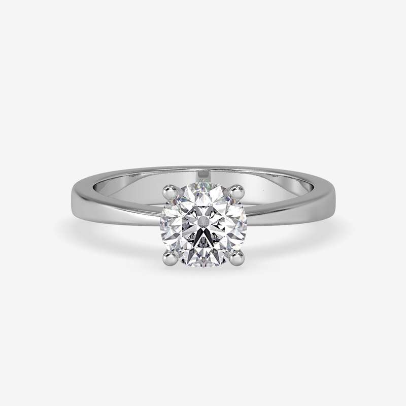 1.2ct Round Brilliant Cut Moissanite Ring