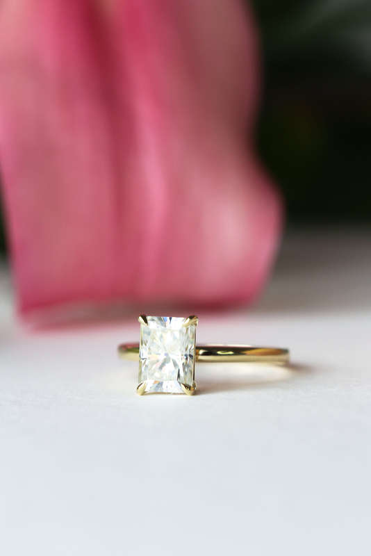 Radiant Cut Solitaire Ring