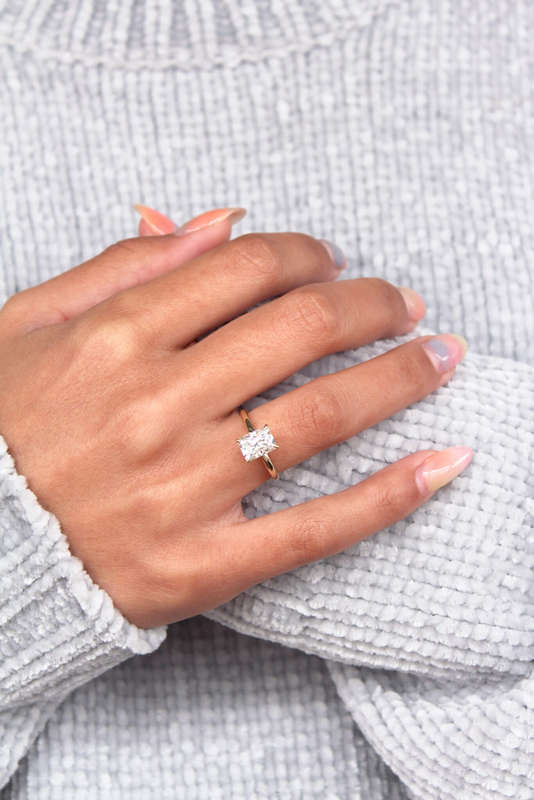 Radiant Cut Solitaire Ring