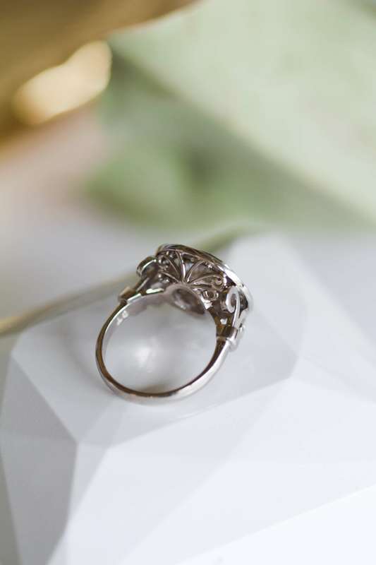 2ct Round Halo Ring