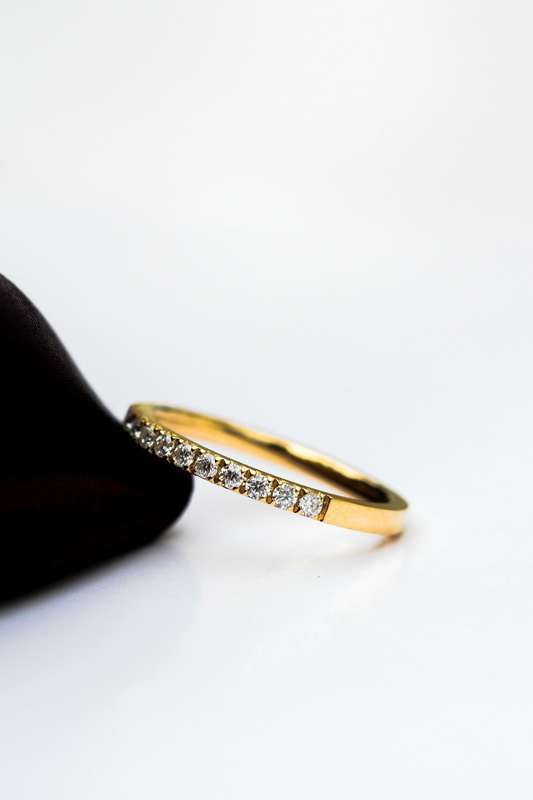 Pavé Moissanite Eternity Band