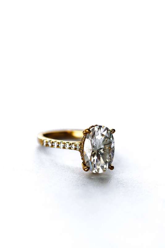 Naomi - 3ct Oval Hidden Halo Ring
