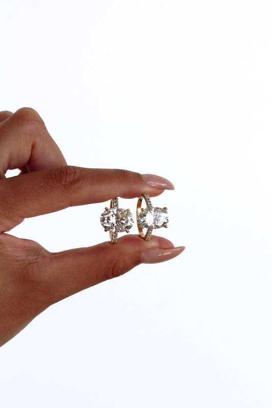 Naomi - 3ct Oval Hidden Halo Ring