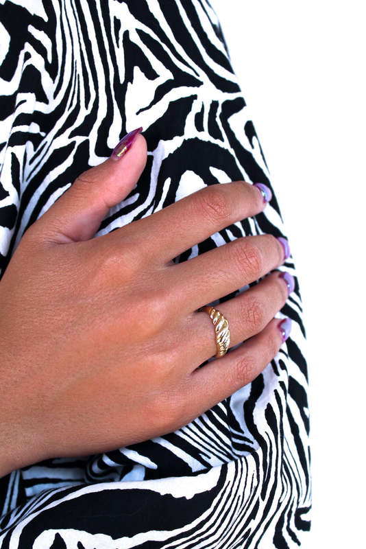 Gold Croissant Ring