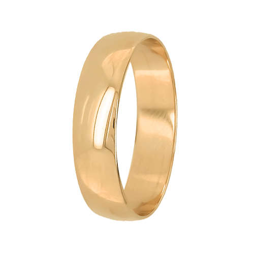 Mens Gold Comfort Fit Band