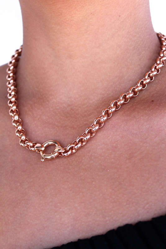 Rose Gold Belcher Chain