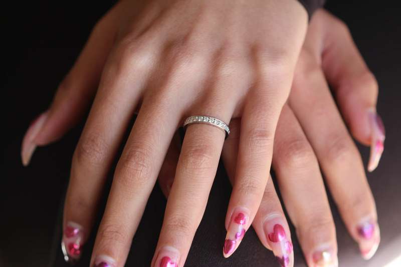 Channel Set Moissanite Eternity Ring