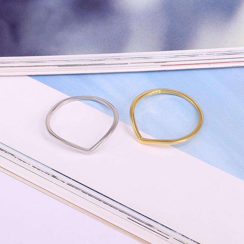 Gold Chevron Stacking Ring