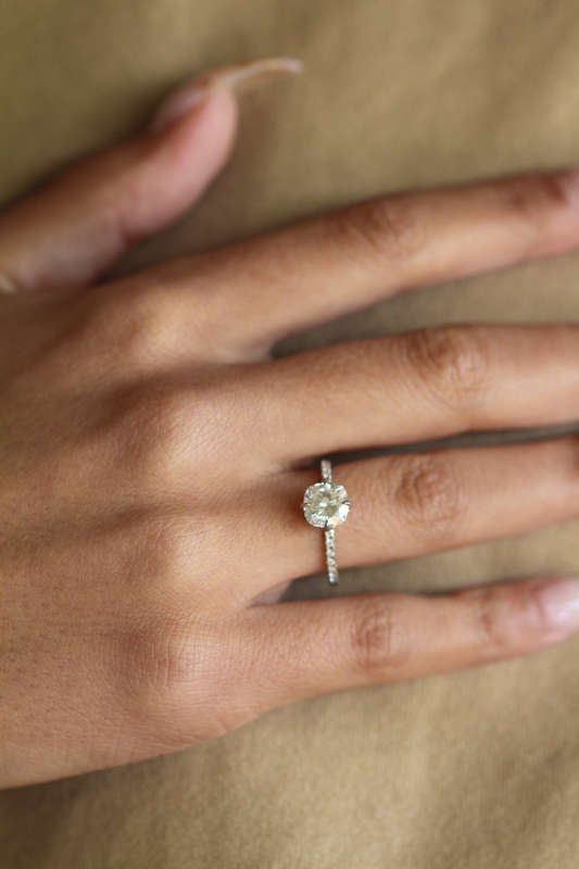 Cushion Cut Engagement Ring