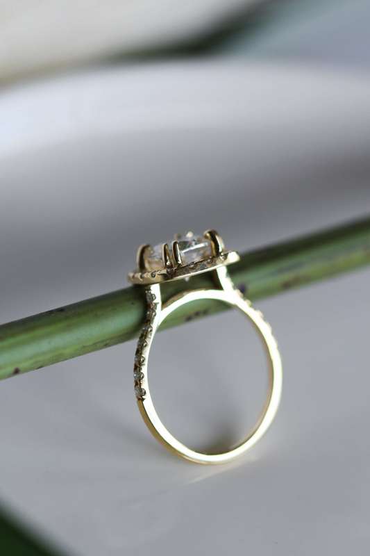 Cushion Halo Engagement Rings
