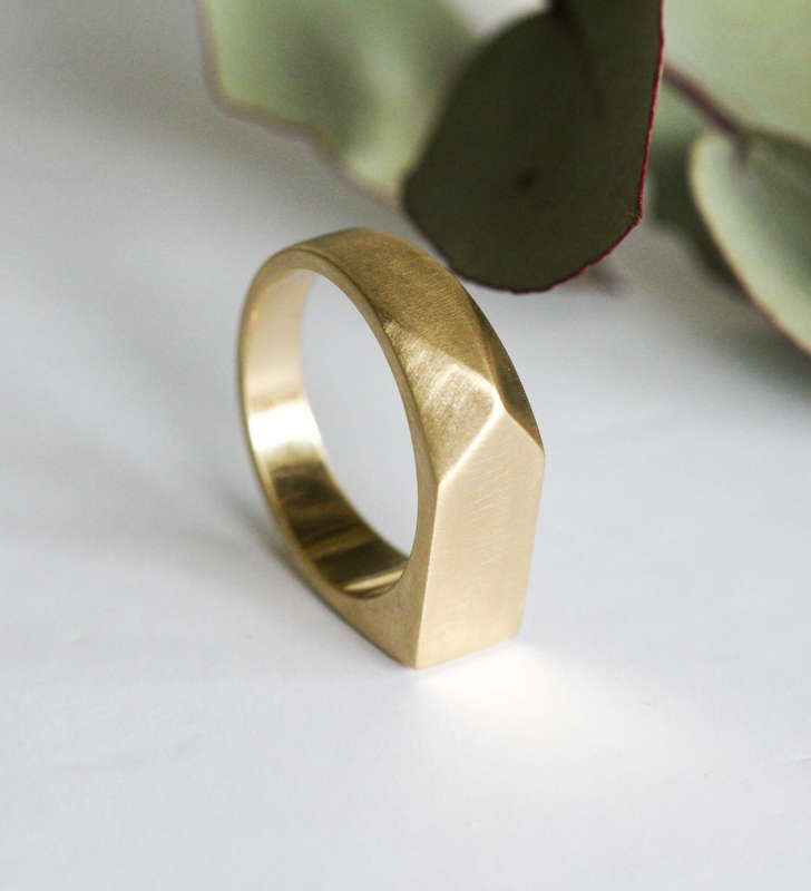Matte Custom Made Mens Wedding Ring (8mm)