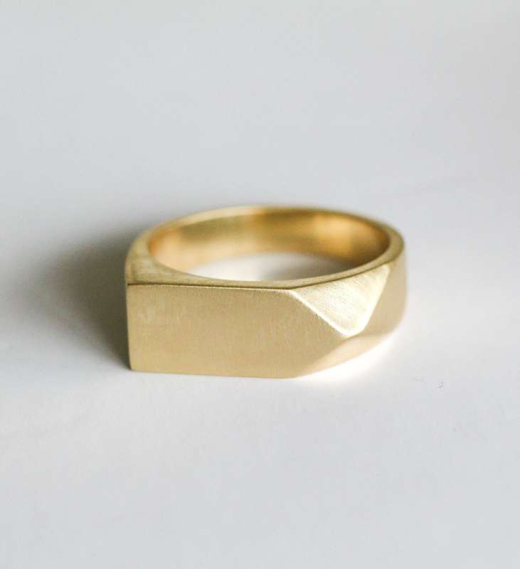 Matte Custom Made Mens Wedding Ring (8mm)