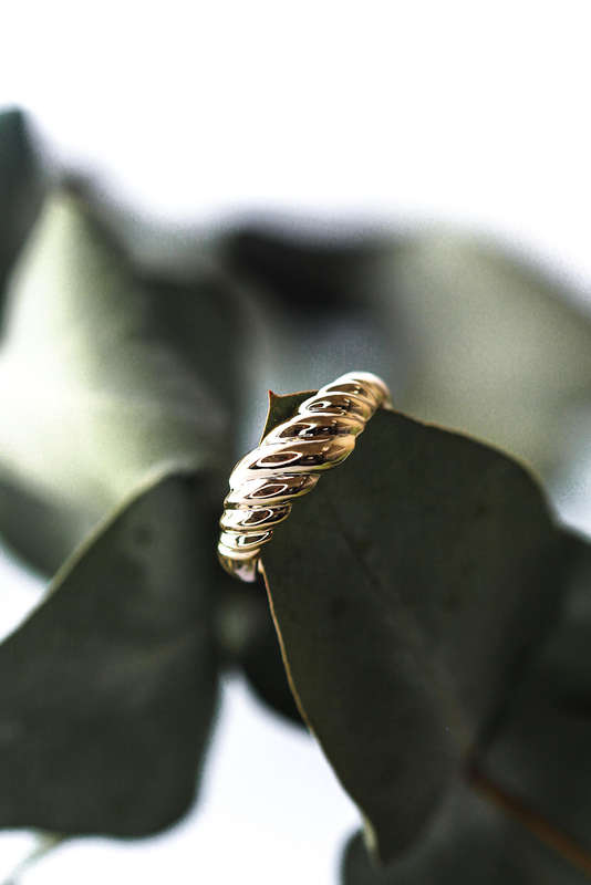Gold Croissant Ring