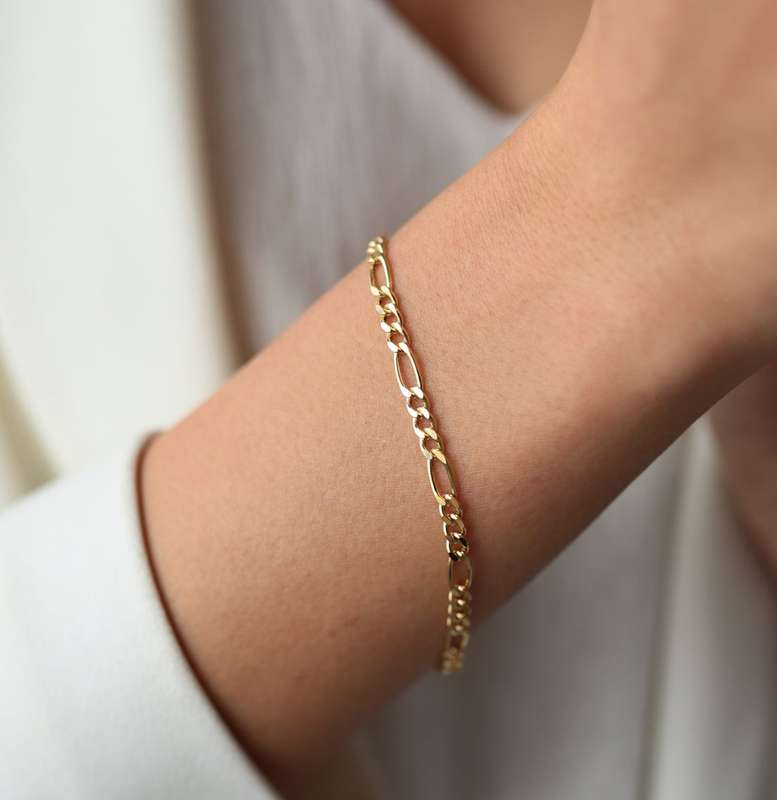 Gold Figaro Bracelet