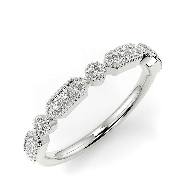 Art Deco Half Eternity Band