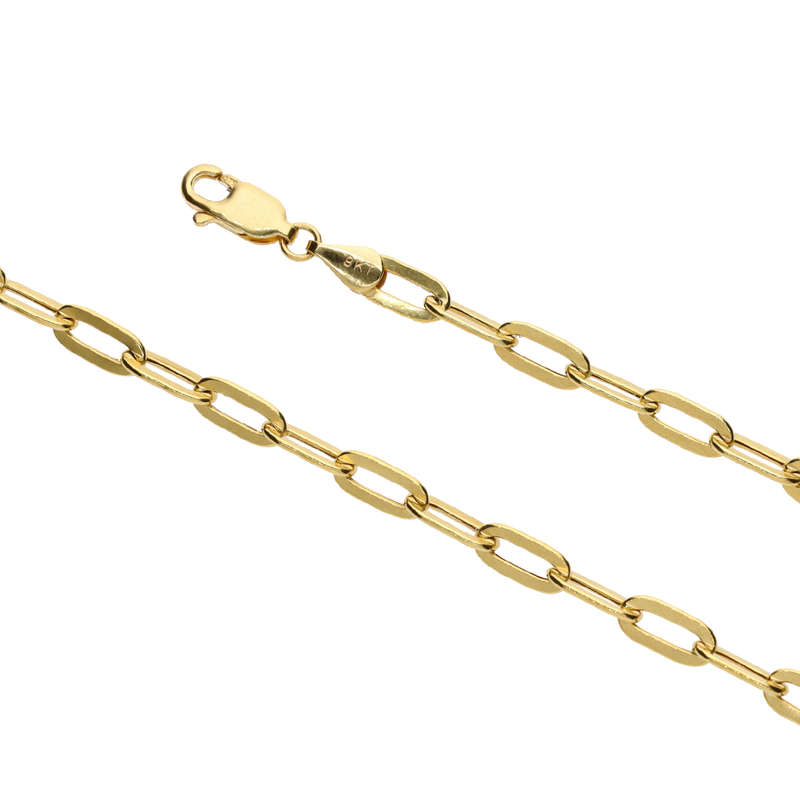 Gold Paperclip Chain - 3.6mm