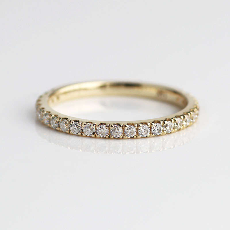 Pavé Moissanite Eternity Band