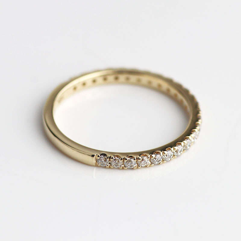 Pavé Moissanite Eternity Band