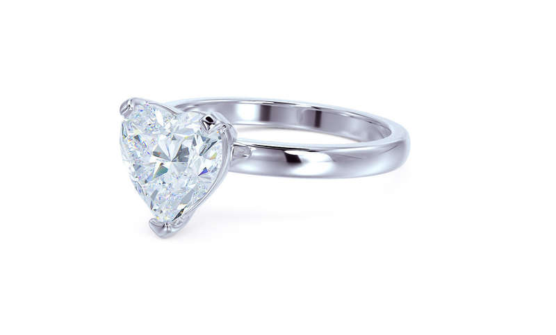 1.5ct Heart Solitaire Engagement Ring
