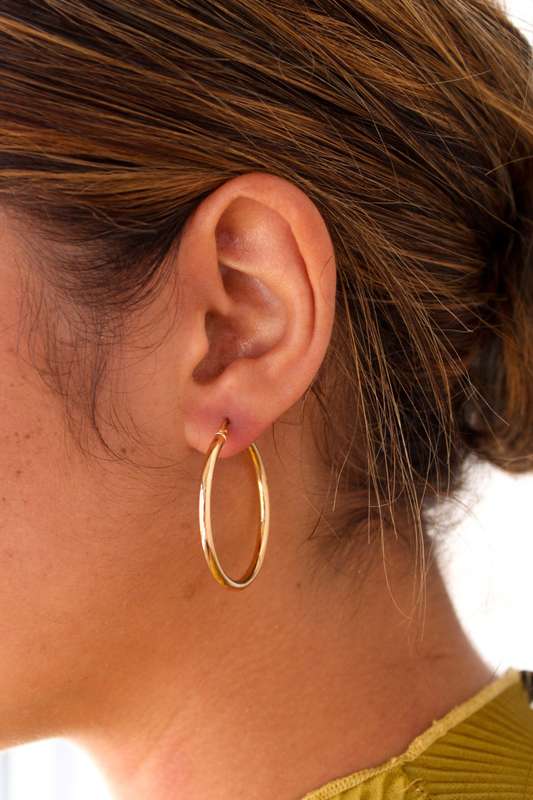Large Gold Hoop Earrings