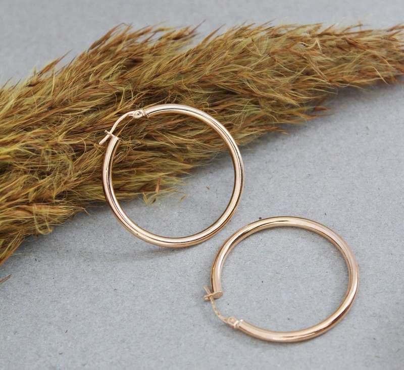Large Gold Hoop Earrings