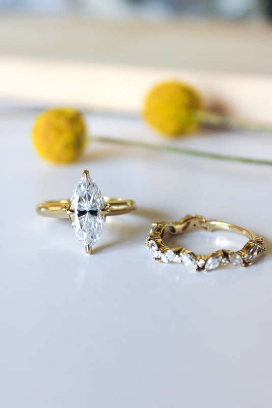 Marquise Wedding Ring Set