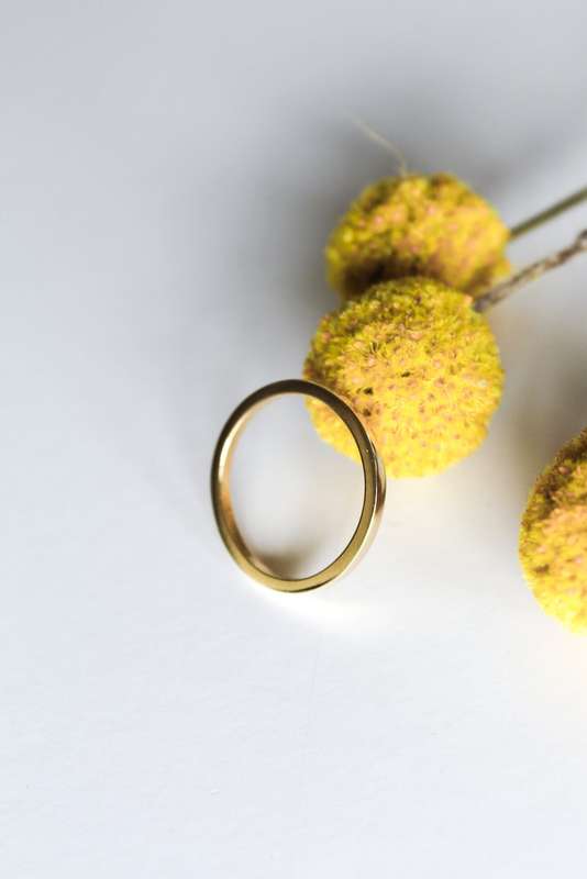 Yellow Gold Wedding Band - 1.3mm