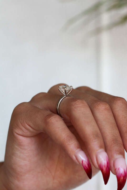 Brenna - Oval Solitaire Engagement Ring