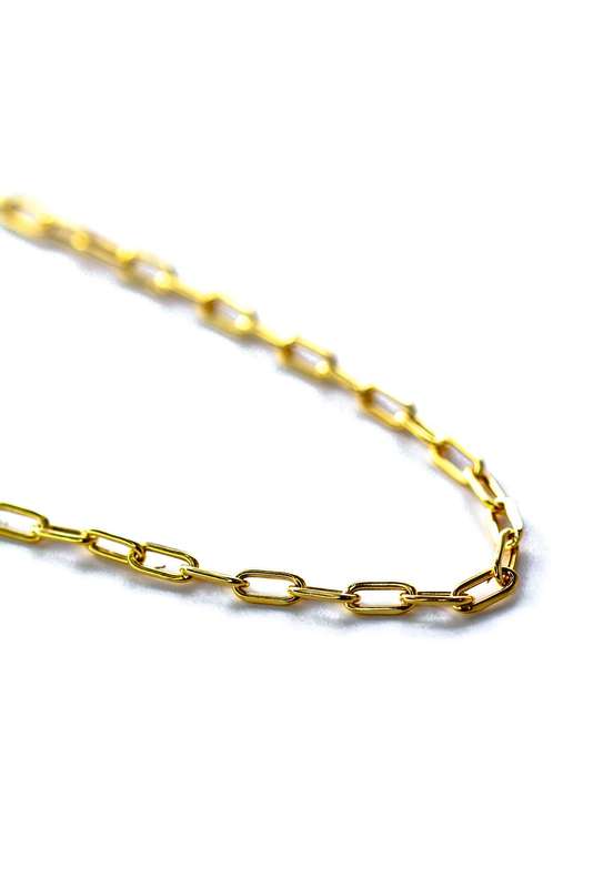 Gold Paperclip Chain - 3.6mm