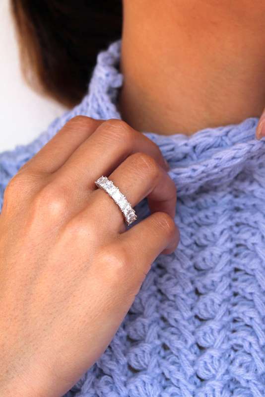 The Princess Cut Eternity Band
