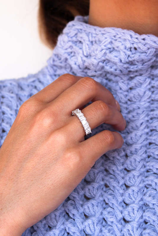 The Princess Cut Eternity Band