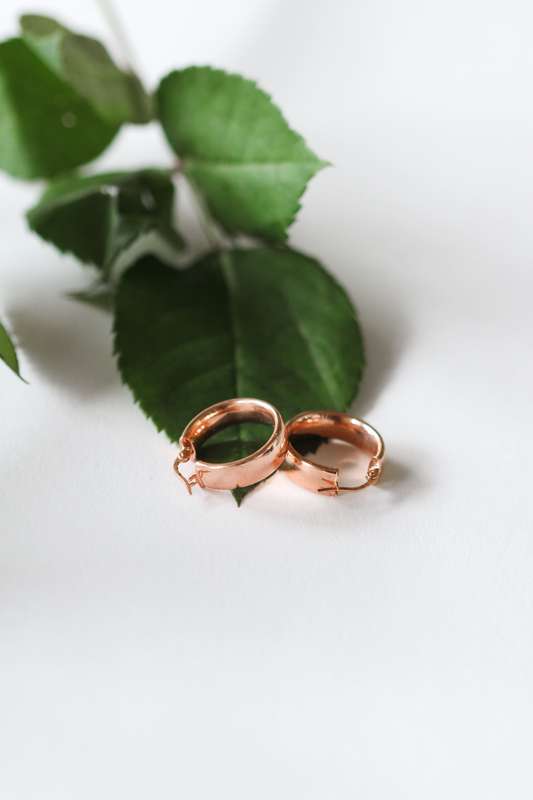 Rose Gold Hoop Earrings