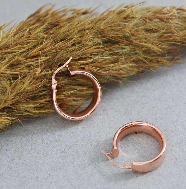 Rose Gold Hoop Earrings