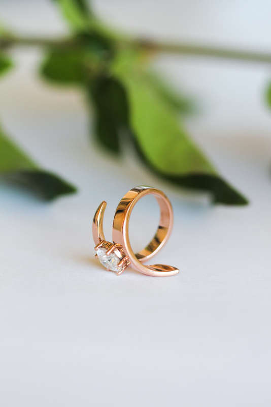 Swirl Engagement Ring