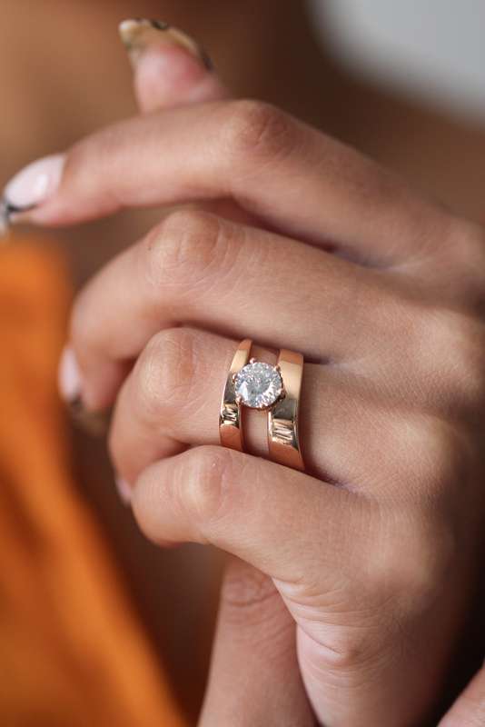 Swirl Engagement Ring