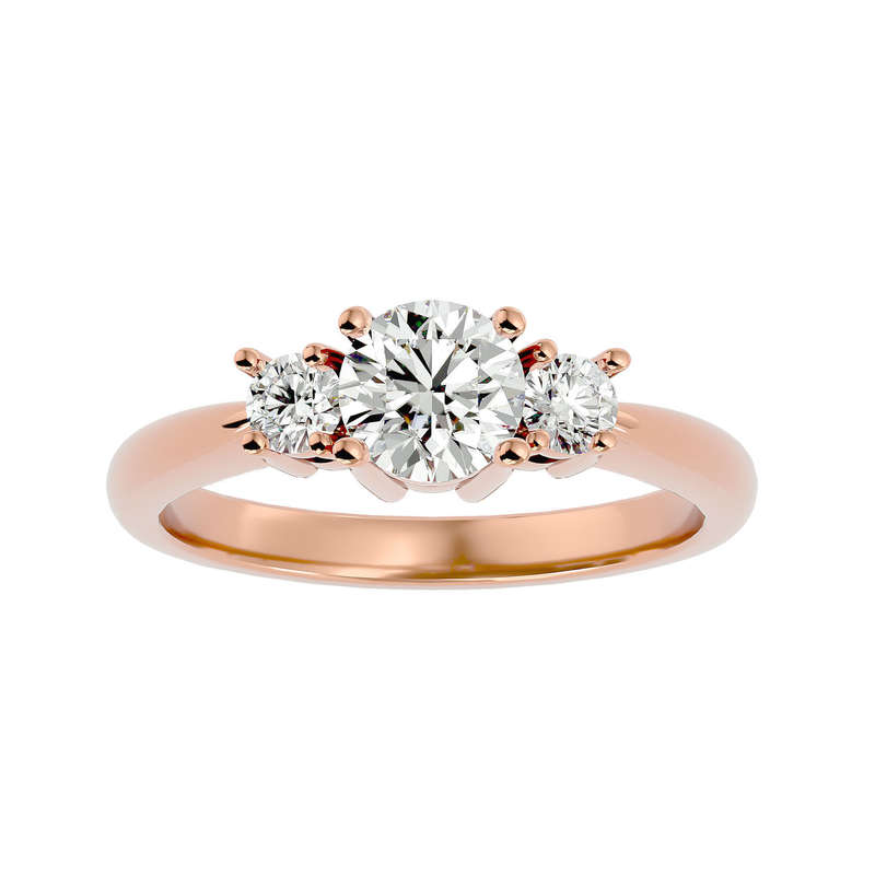 1.3ct Threestone Moissanite Engagement Ring