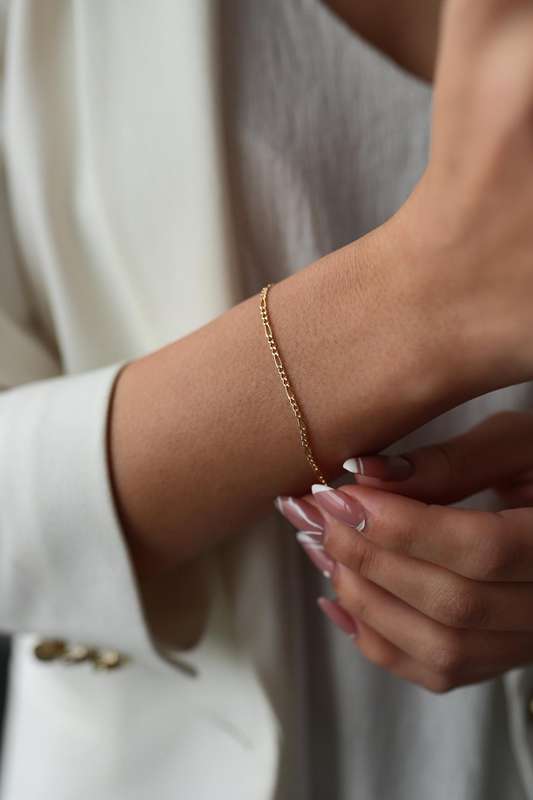 Gold Figaro Bracelet