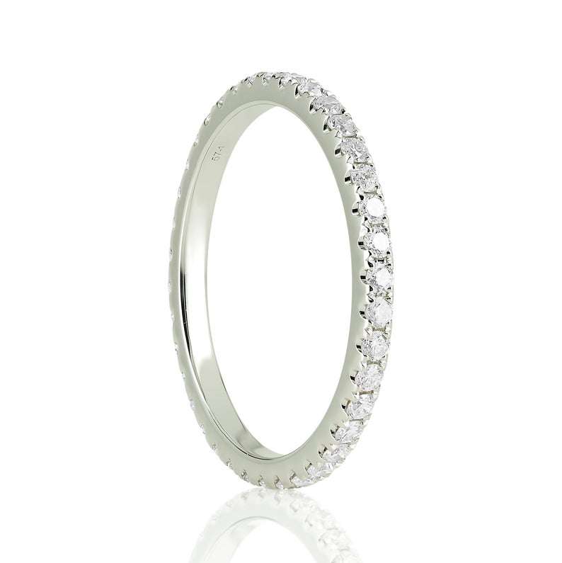 Moissanite Eternity Band