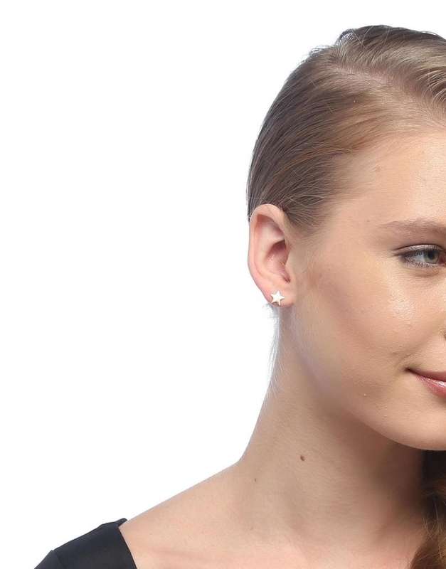 Gold Star Stud Earrings