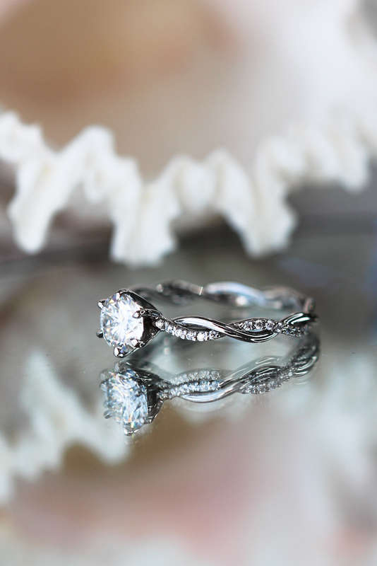 Eve - Round Twist Moissanite Engagement Ring