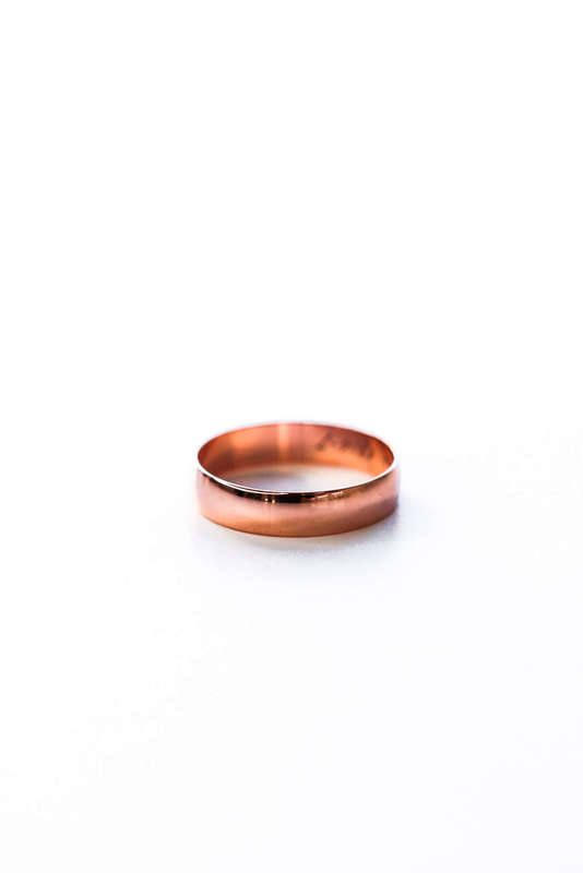 Mens Rose Gold Wedding Band