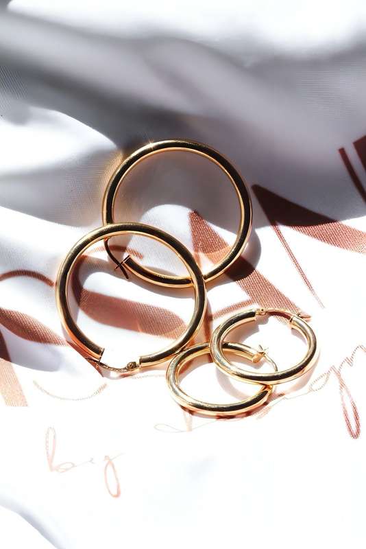 Classic Gold Hoop Earrings