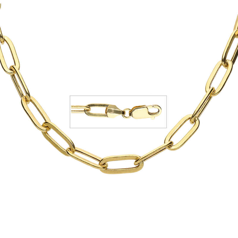 Gold Paperclip Bracelet