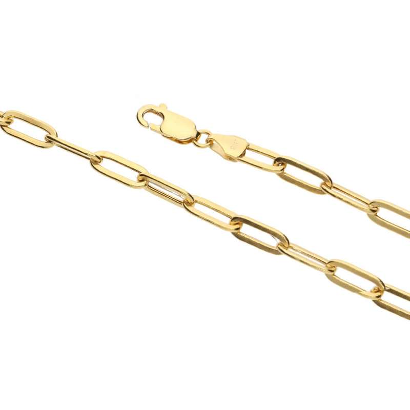 Gold Paperclip Bracelet