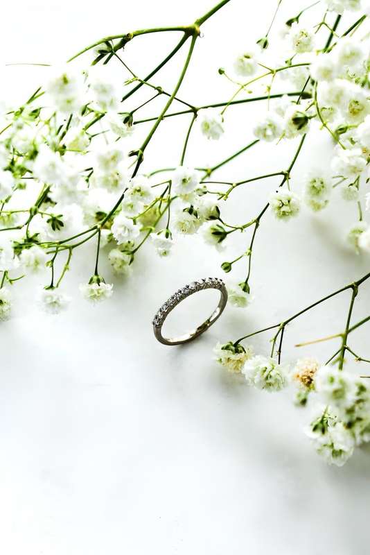 Anna - The 11 Round Moissanite Half Eternity Ring